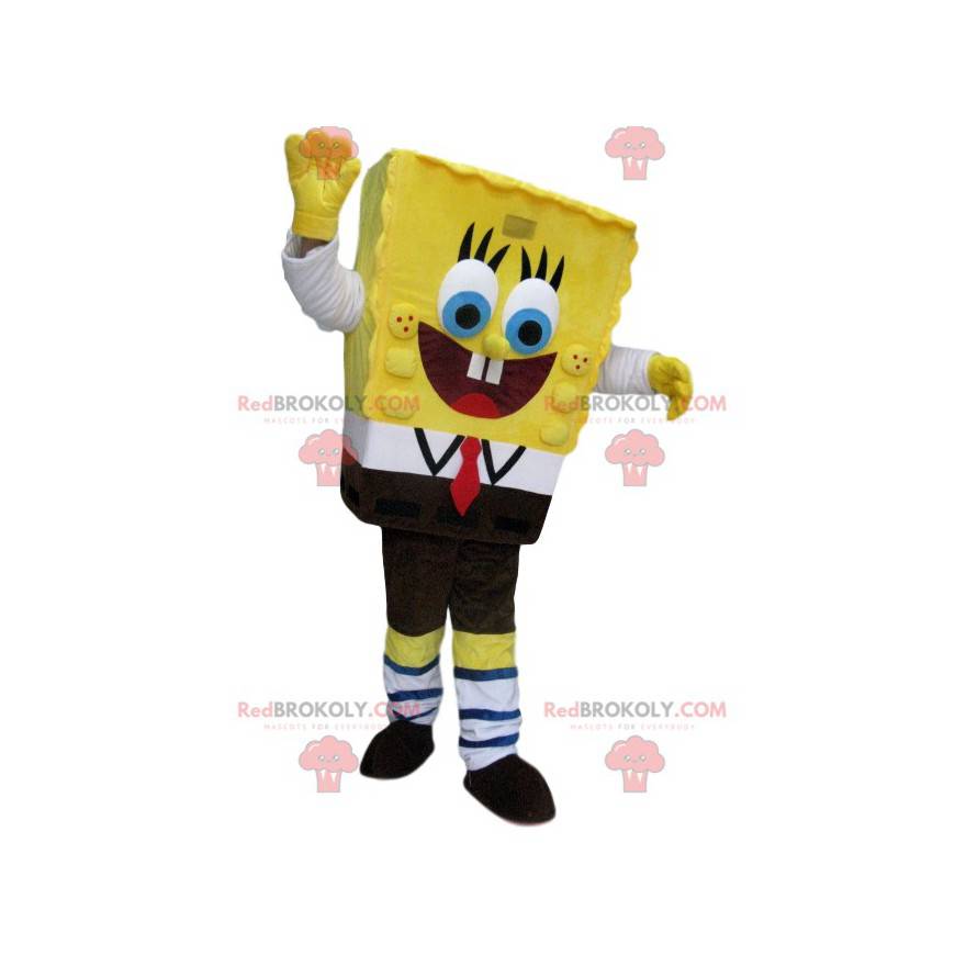 Mascota de Bob Esponja súper feliz - Redbrokoly.com