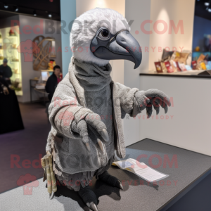 Gray Dodo Bird mascotte...