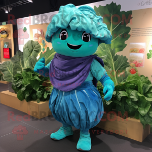 Turkos Cabbage Leaf maskot...