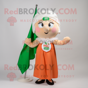 Peach Irish Flag maskot...