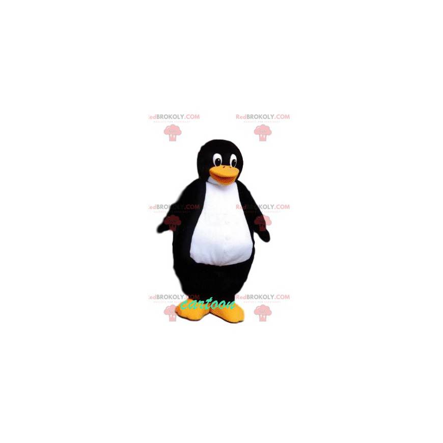 Very beefy penguin mascot with a big smile - Redbrokoly.com