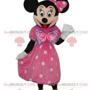 Minnie mascot with an elegant pink dress - Redbrokoly.com