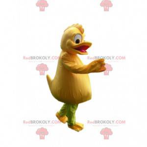 Komický žlutý maskot kachny s pěkným hřebenem - Redbrokoly.com