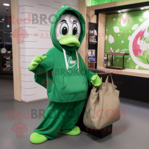 Green Swan maskot kostume...