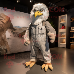 Sølv Eagle maskot kostume...