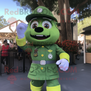 Olive Fire Fighter maskot...