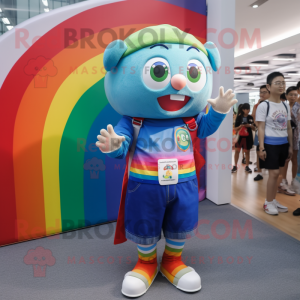  Rainbow mascotte kostuum...