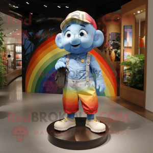  Rainbow mascotte kostuum...