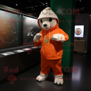 Oransje irsk flagg maskot...