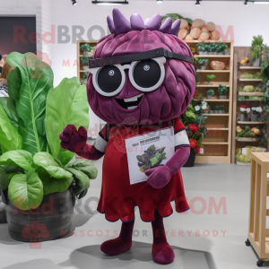 Maroon Cabbage mascotte...