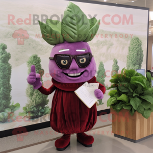 Maroon Cabbage maskot...