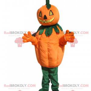 Pumpkin mascot with a threatening head - Redbrokoly.com