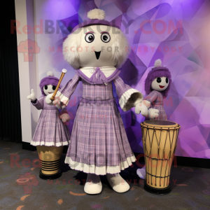 Lavendel säckpipa maskot...