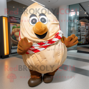 Tan Potato maskot kostym...