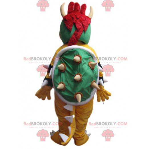 Mascotte drago giallo e verde con guscio verde - Redbrokoly.com