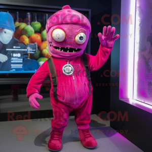 Magenta Zombie mascotte...