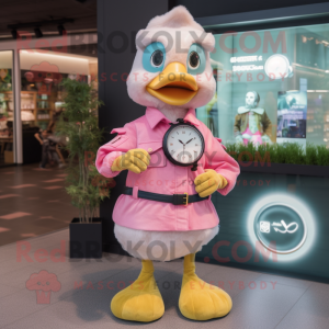 Pink Gosling mascotte...