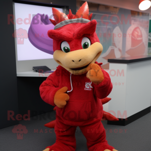 Red Dragon mascotte kostuum...