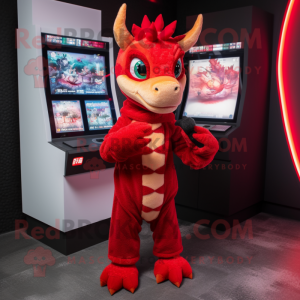 Red Dragon mascotte kostuum...