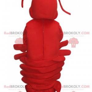 Mascotte de homard rouge très chou. Costume de homard -