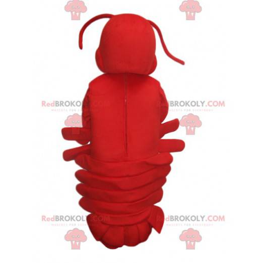 Mascotte de homard rouge très chou. Costume de homard -