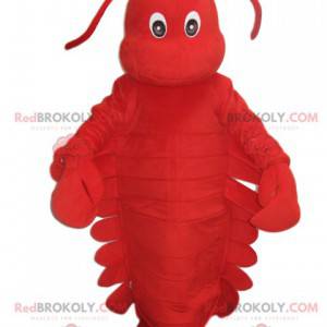 Mascotte de homard rouge très chou. Costume de homard -