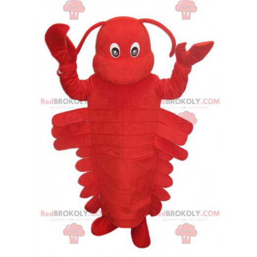 Bardzo kapusta czerwona maskotka homara. Kostium homara -
