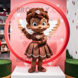 Brun Cupid maskot drakt...