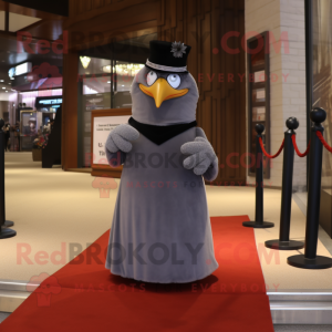Gray Penguin mascotte...