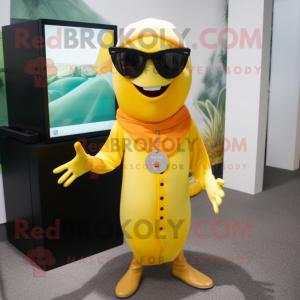 Gul Ceviche maskot kostume...