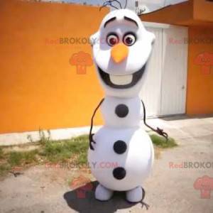 Mascote do boneco de neve branco e preto - Redbrokoly.com