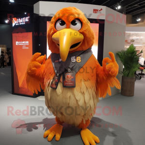 Orange Roosters maskot...