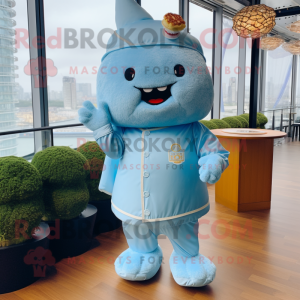 Sky Blue Dim Sum mascotte...