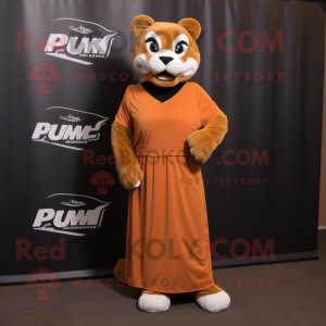 Rostiger Puma Maskottchen...