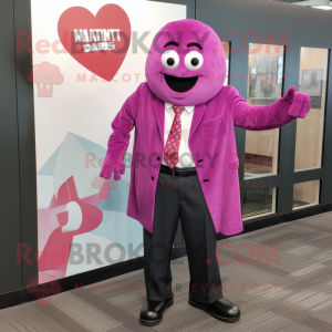 Magenta Ghost maskot kostym...