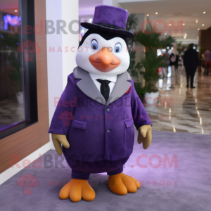 Purple Penguin mascotte...