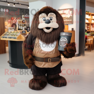 Brun Guinness maskot drakt...