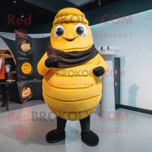 Żółty kostium maskotki...
