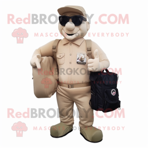 Beige Commando mascotte...