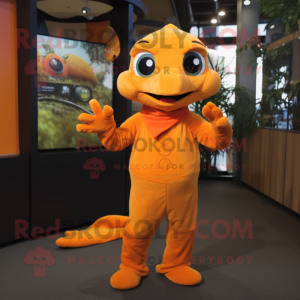 Orange Geckos mascotte...
