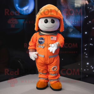 Orange Astronaut maskot...