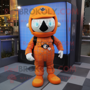 Orange Astronaut maskot...