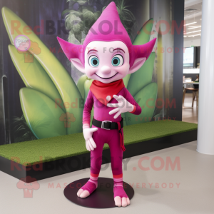 Magenta Elf mascotte...