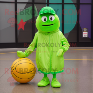 Lime Green Basketball Ball...