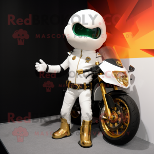 White Pot Of Gold maskot...