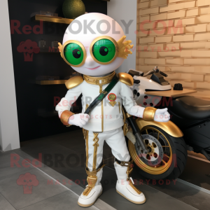 White Pot Of Gold maskot...