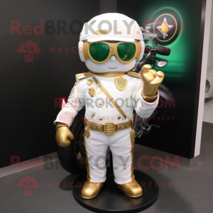 White Pot Of Gold maskot...