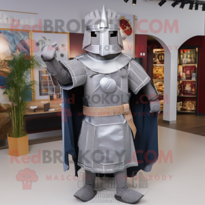 Sølv middelaldersk ridder...