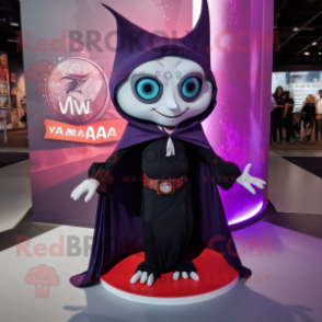 nan Vampire mascot costume character dressed with a Yoga Pants and Shawls