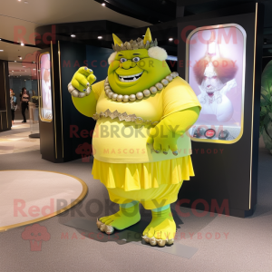 Sitrongul Ogre maskot drakt...